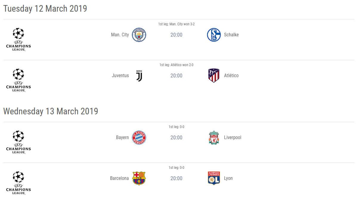 Champions League i Mars